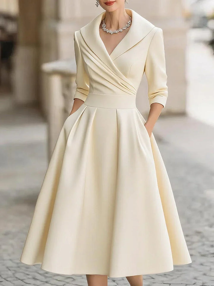 Charlize | Elegant Satin Klänning