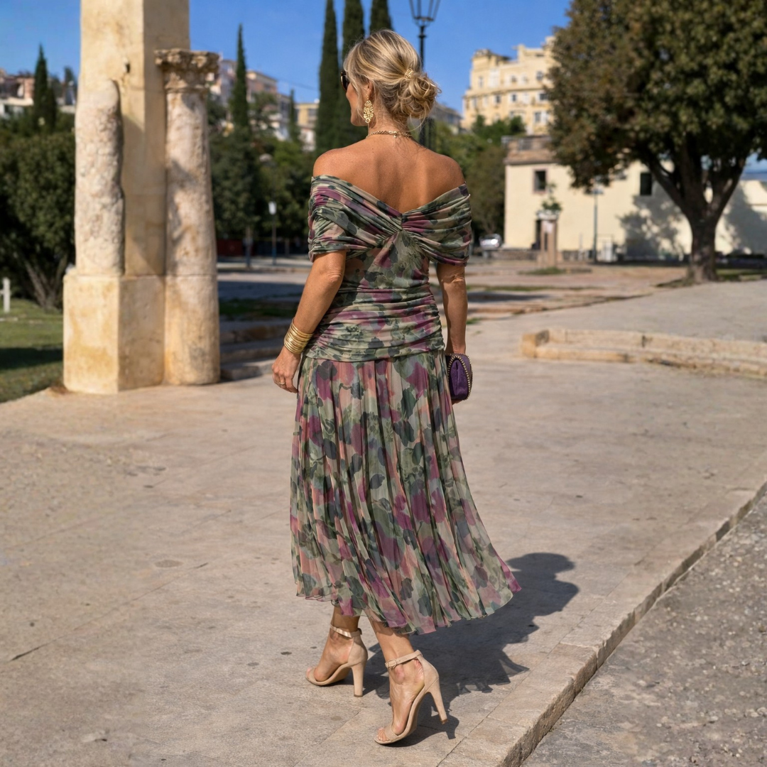 Malou | Off Shoulder Maxi Klänning