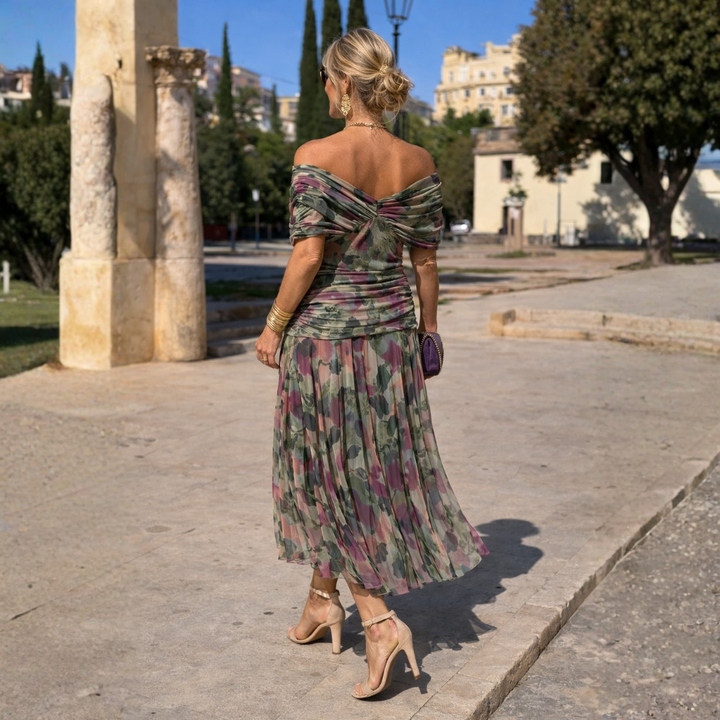 Malou | Off Shoulder Maxi Klänning