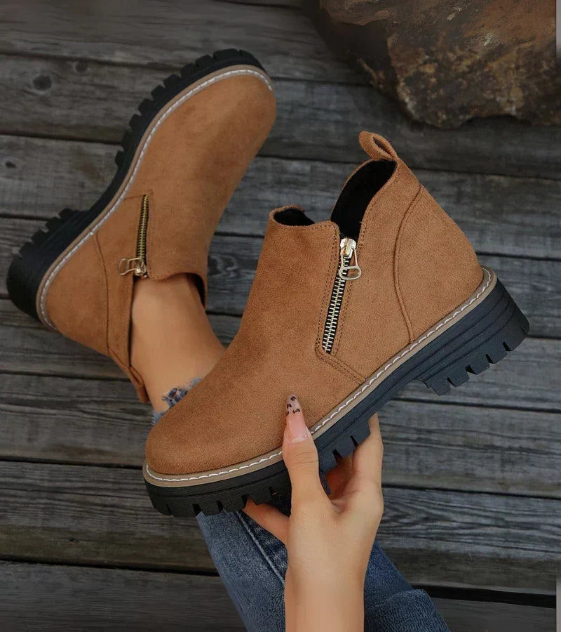 Bengta ankelboots i brun