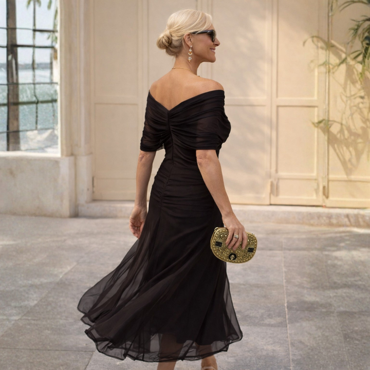 Malou | Off Shoulder Maxi Klänning