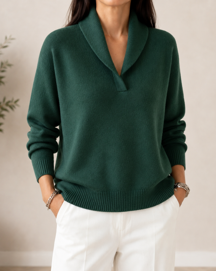 Miranda | Elegant Sjalkragetröja