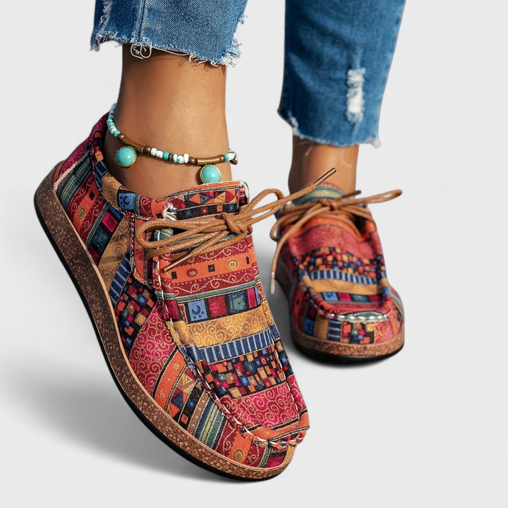 Rochelle | Ortopediska Mönstrade Sneakers
