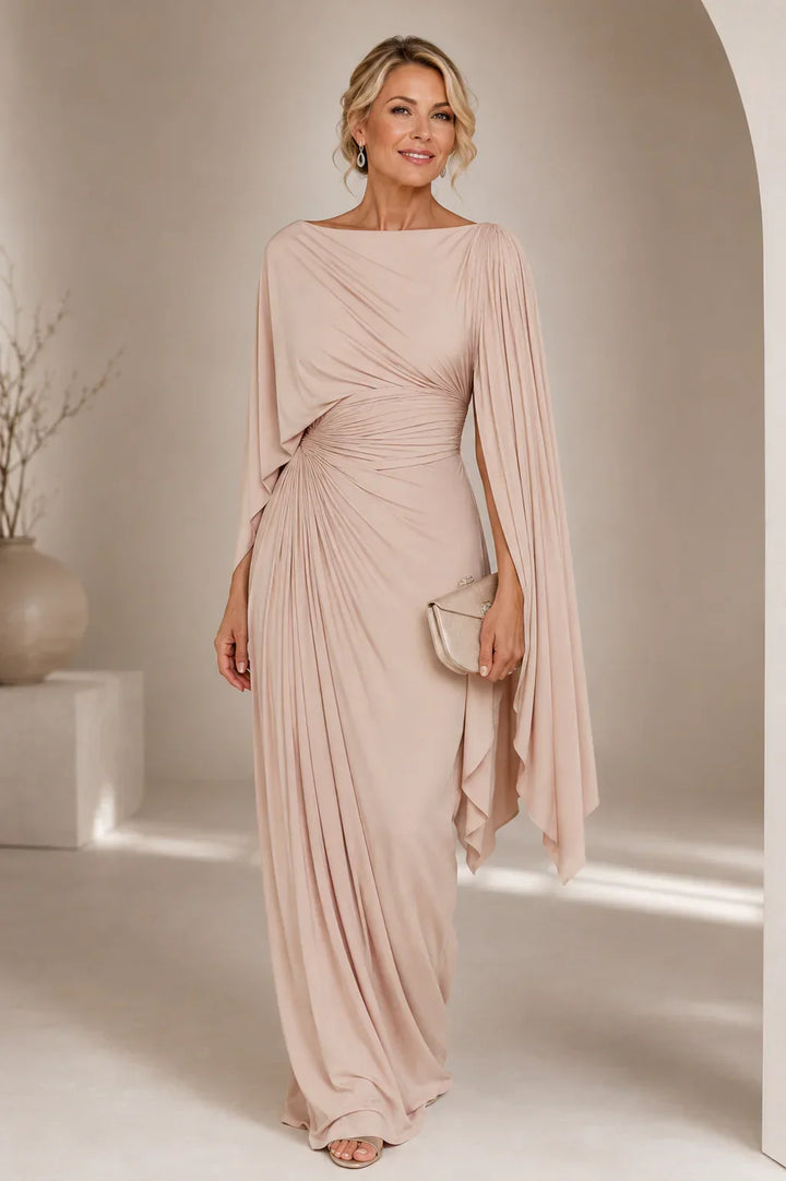 Lina | Elegant draperad maxiklänning