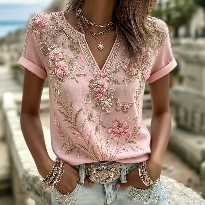 Rosalie | Blommig Blus