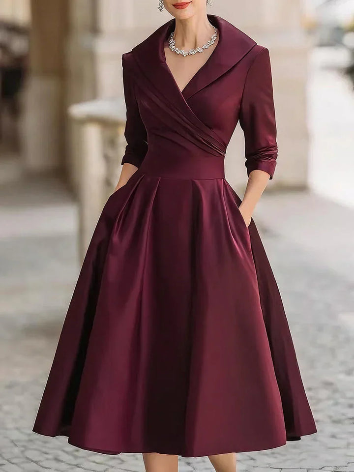 Charlize | Elegant Satin Klänning