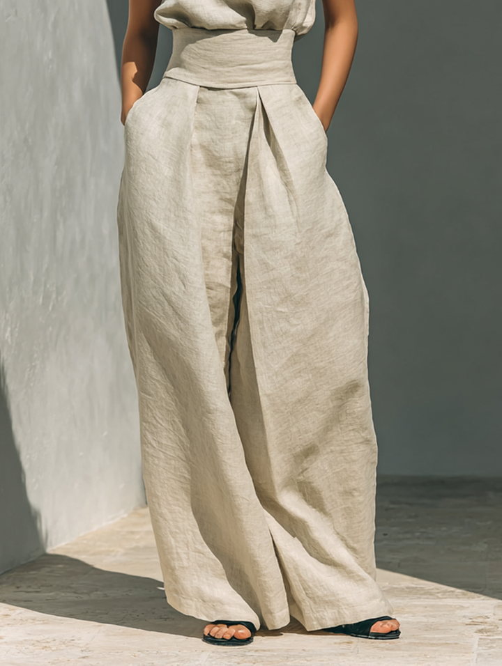 Julia | Komplett set med topp & vida byxor