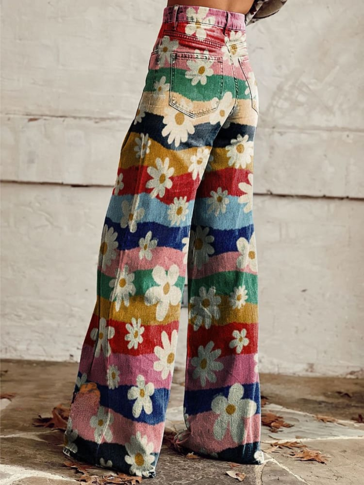 Lovisa | Stilfulla Blommiga Byxor