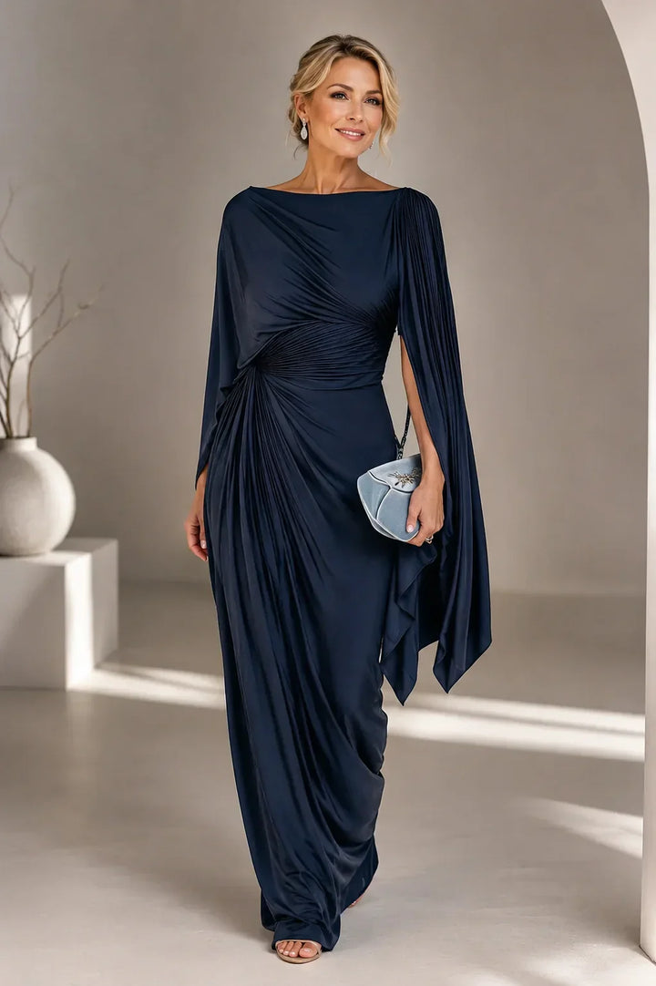 Lina | Elegant draperad maxiklänning
