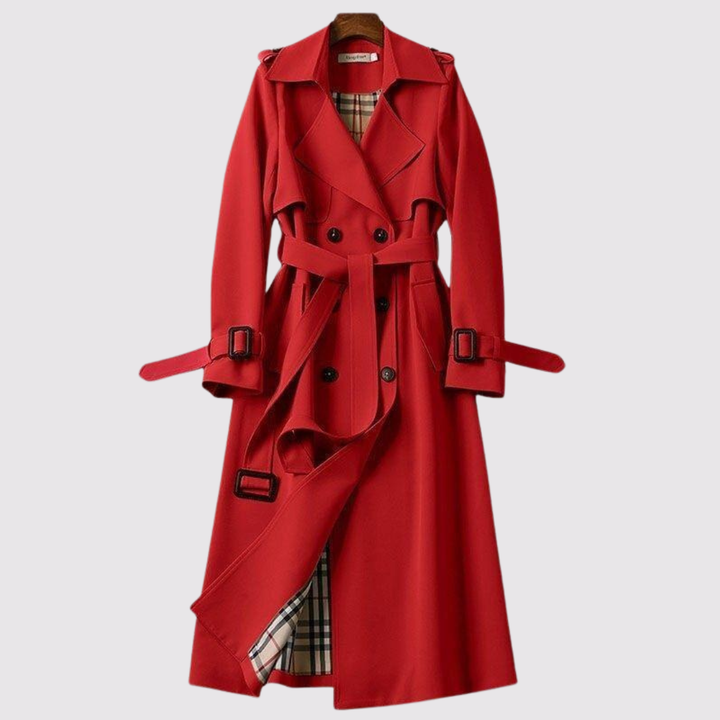 Michaela | Elegant Trench Coat Tidlös Stil med Bälte