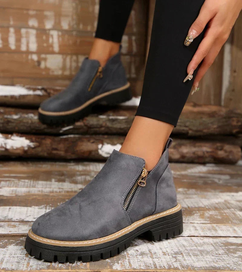 Bengta ankelboots i grå