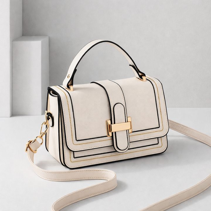 Eva-Marie elegant axelväska i cream