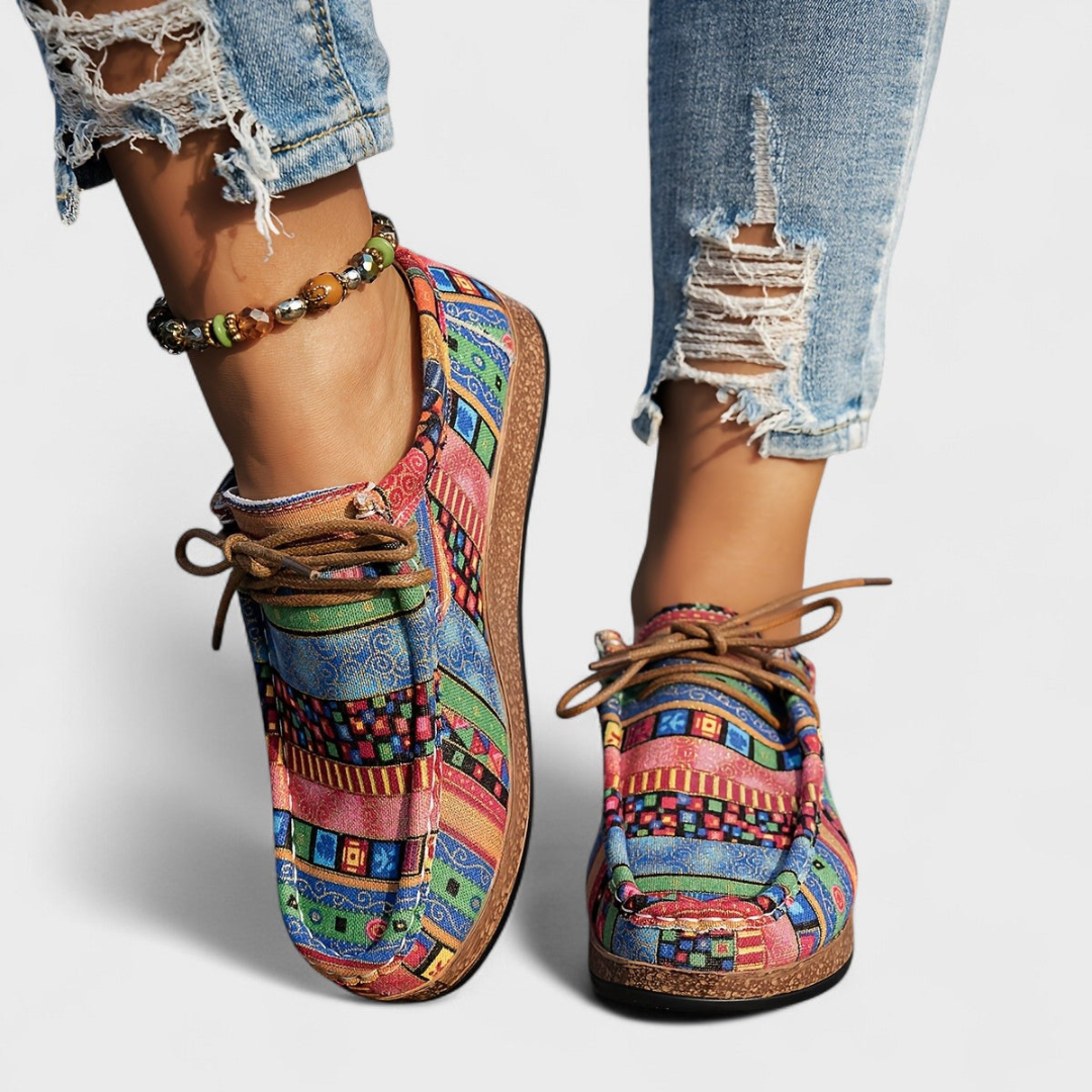 Rochelle | Ortopediska Mönstrade Sneakers