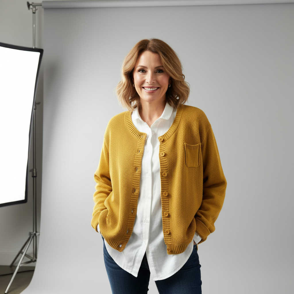 Berlinda | Mysig Stickad Cardigan
