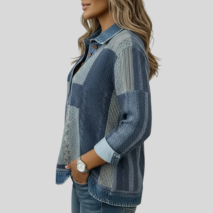 Meridell | Färgblock Tryck Sweatshirt