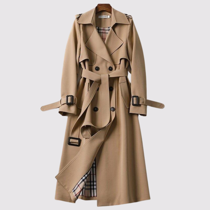 Michaela | Elegant Trench Coat Tidlös Stil med Bälte