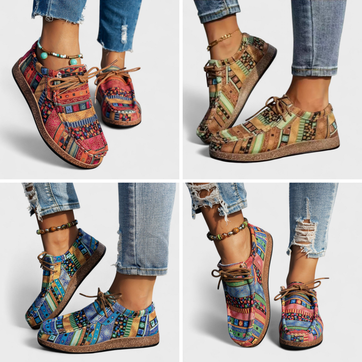 Rochelle | Ortopediska Mönstrade Sneakers