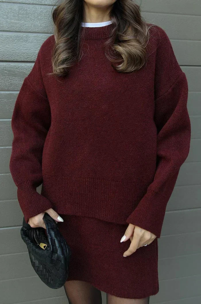 Linnea | Mjuk Stickad Set