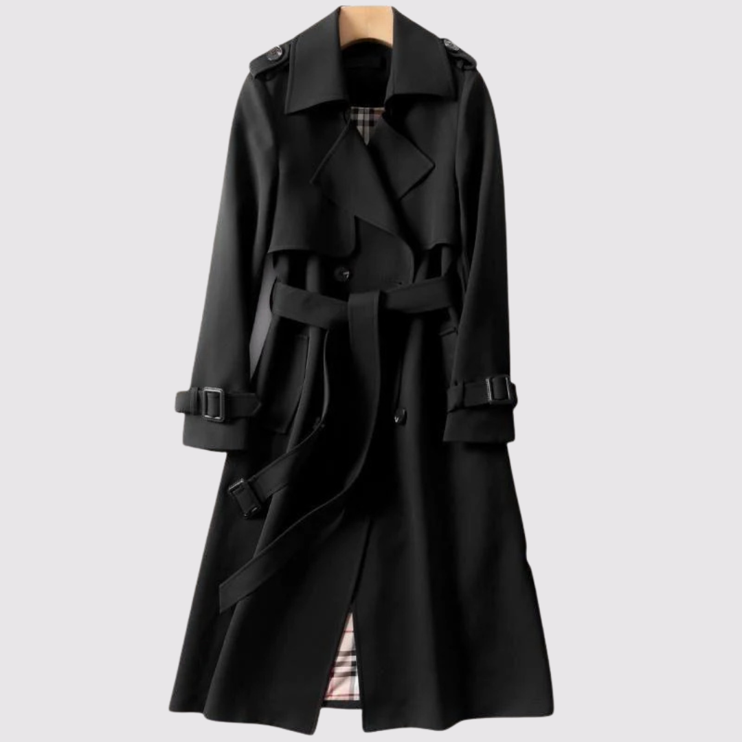 Michaela | Elegant Trench Coat Tidlös Stil med Bälte
