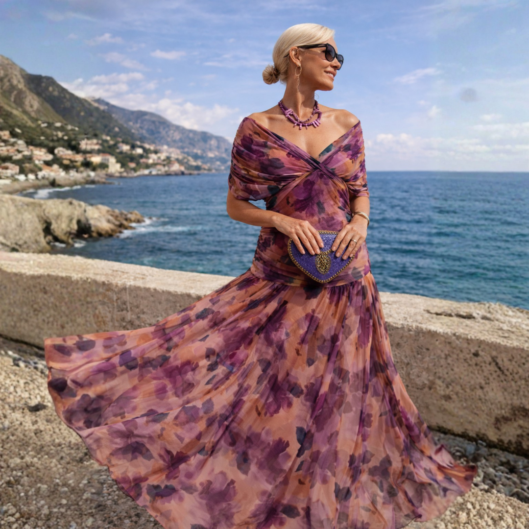Malou | Off Shoulder Maxi Klänning