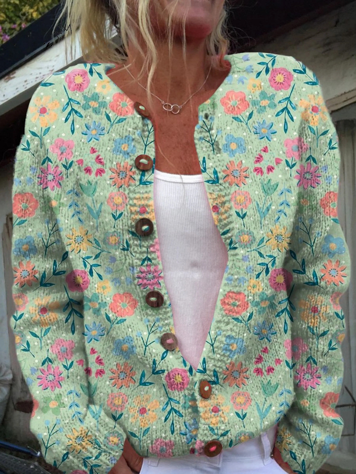Foxfield | Dam Vintage Blommig Cardigan
