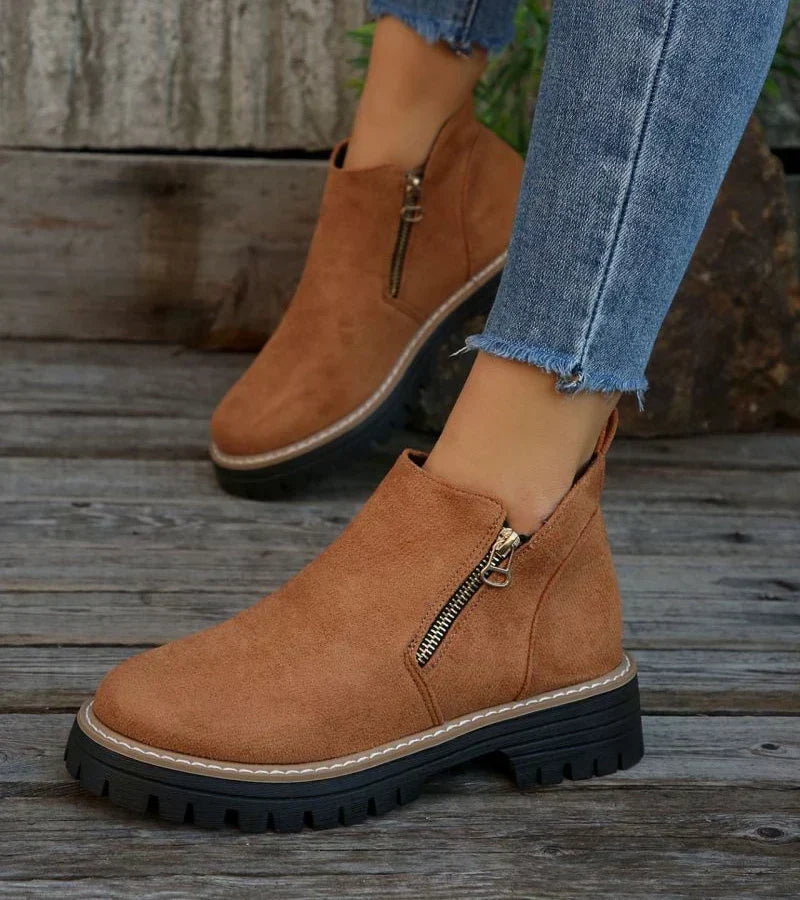 Bengta ankelboots i brun