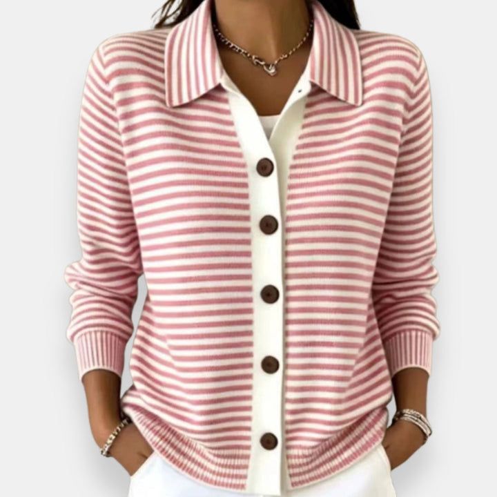 Norah | Randig Knapp Cardigan