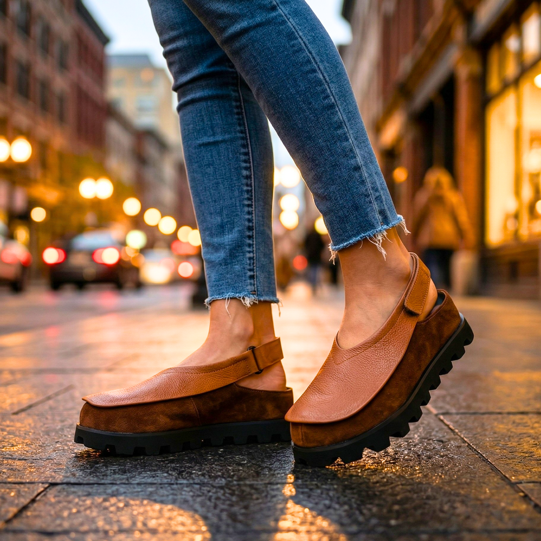 Giana | Läder Slingbacks