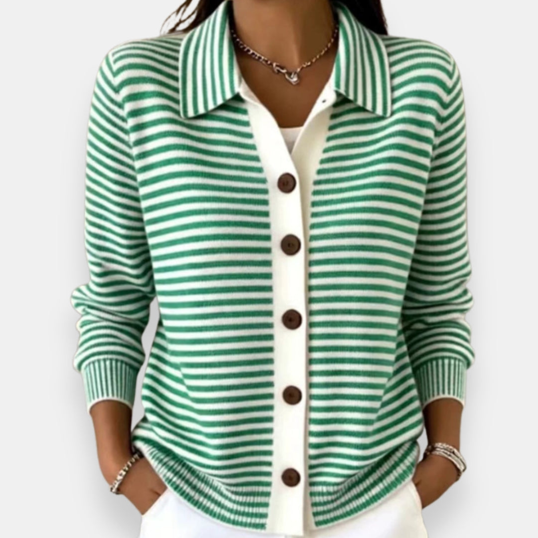 Norah | Randig Knapp Cardigan