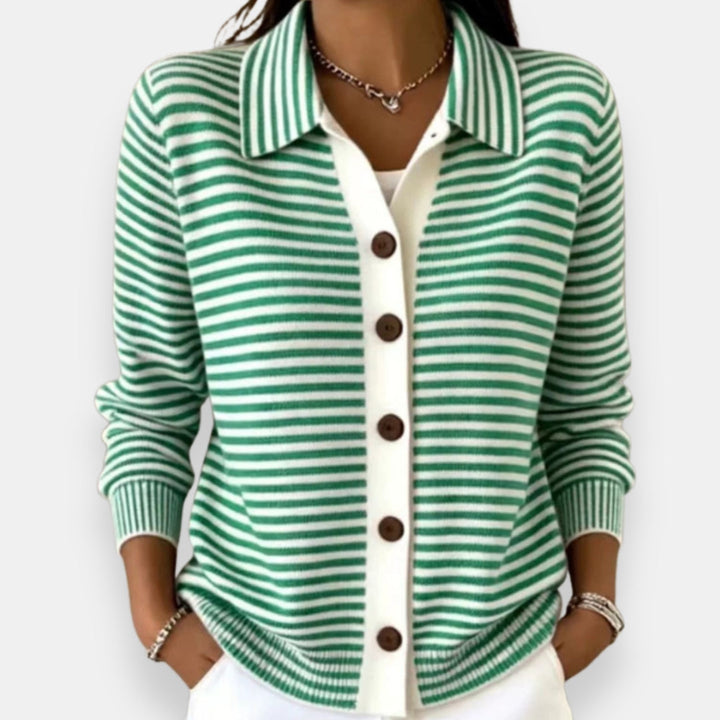 Norah | Randig Knapp Cardigan