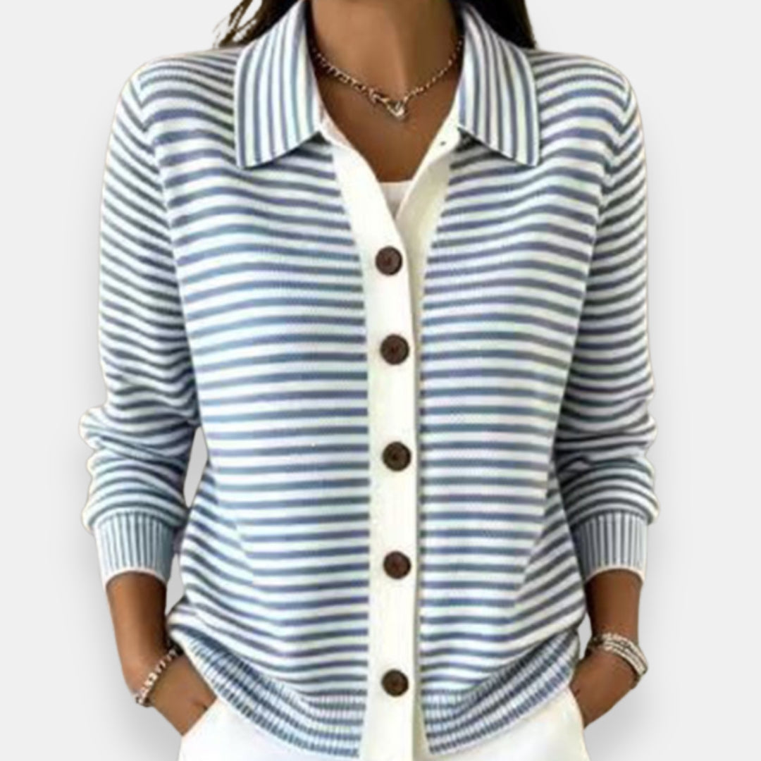 Norah | Randig Knapp Cardigan