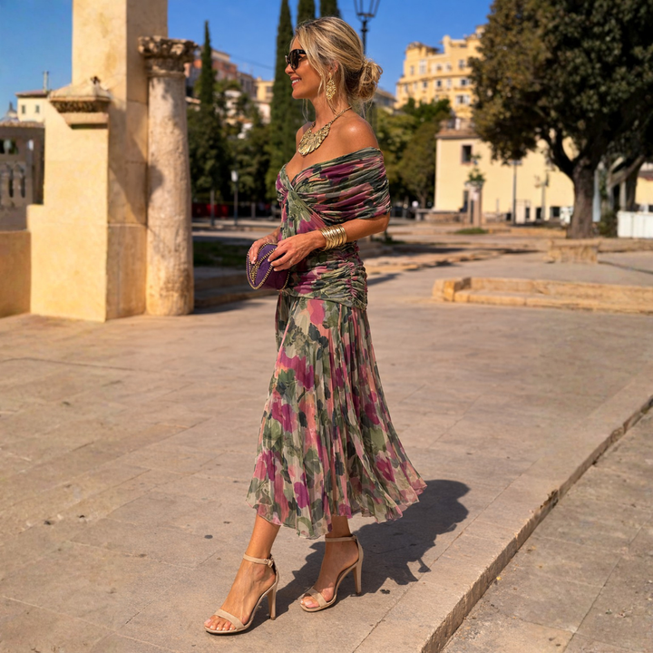 Malou | Off Shoulder Maxi Klänning