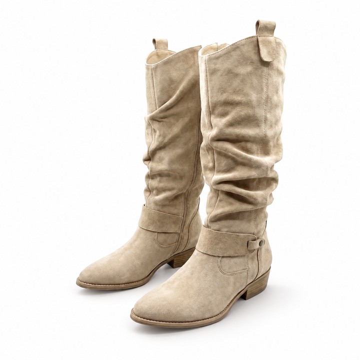 Ingela höga stövlar i beige