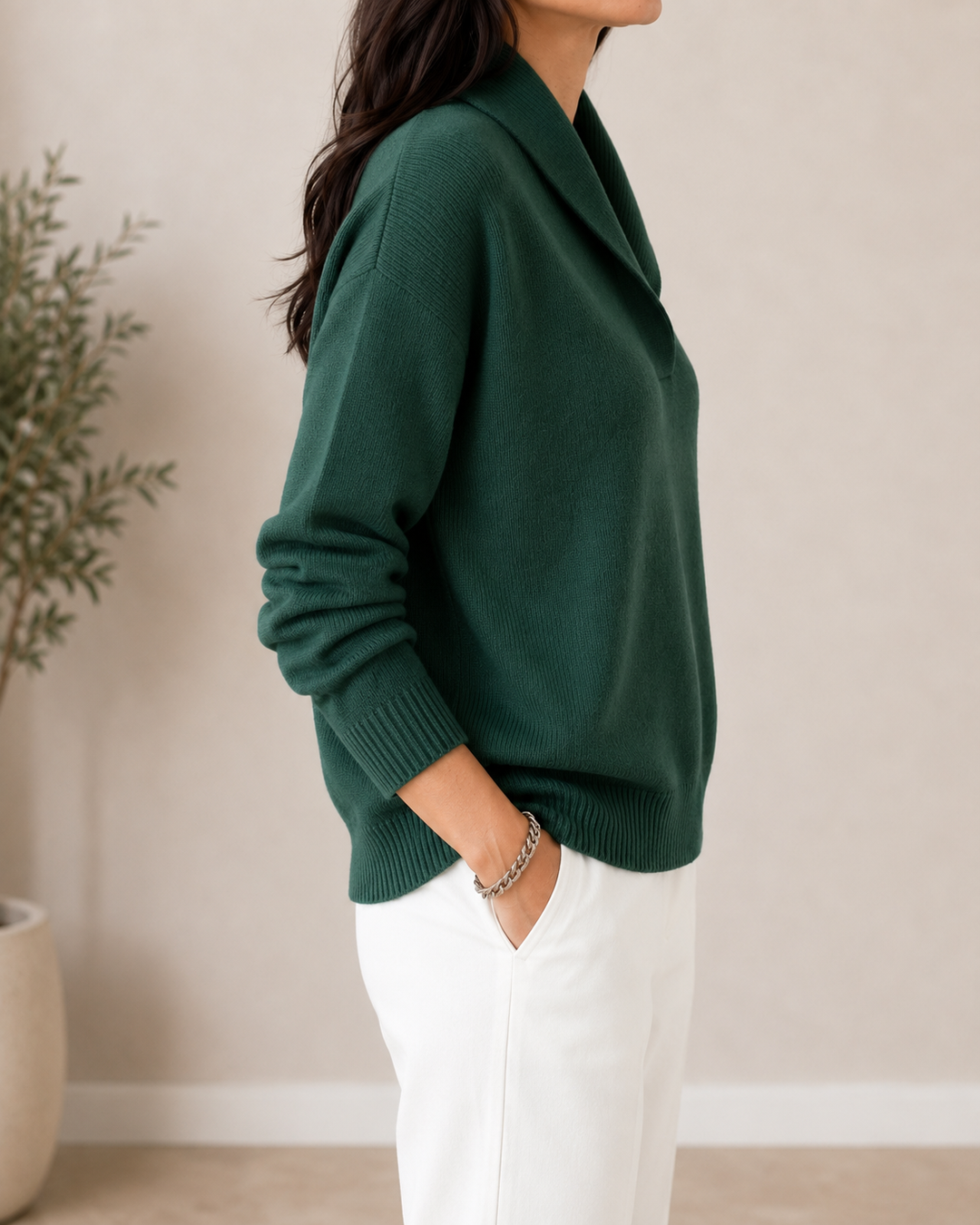 Miranda | Elegant Sjalkragetröja
