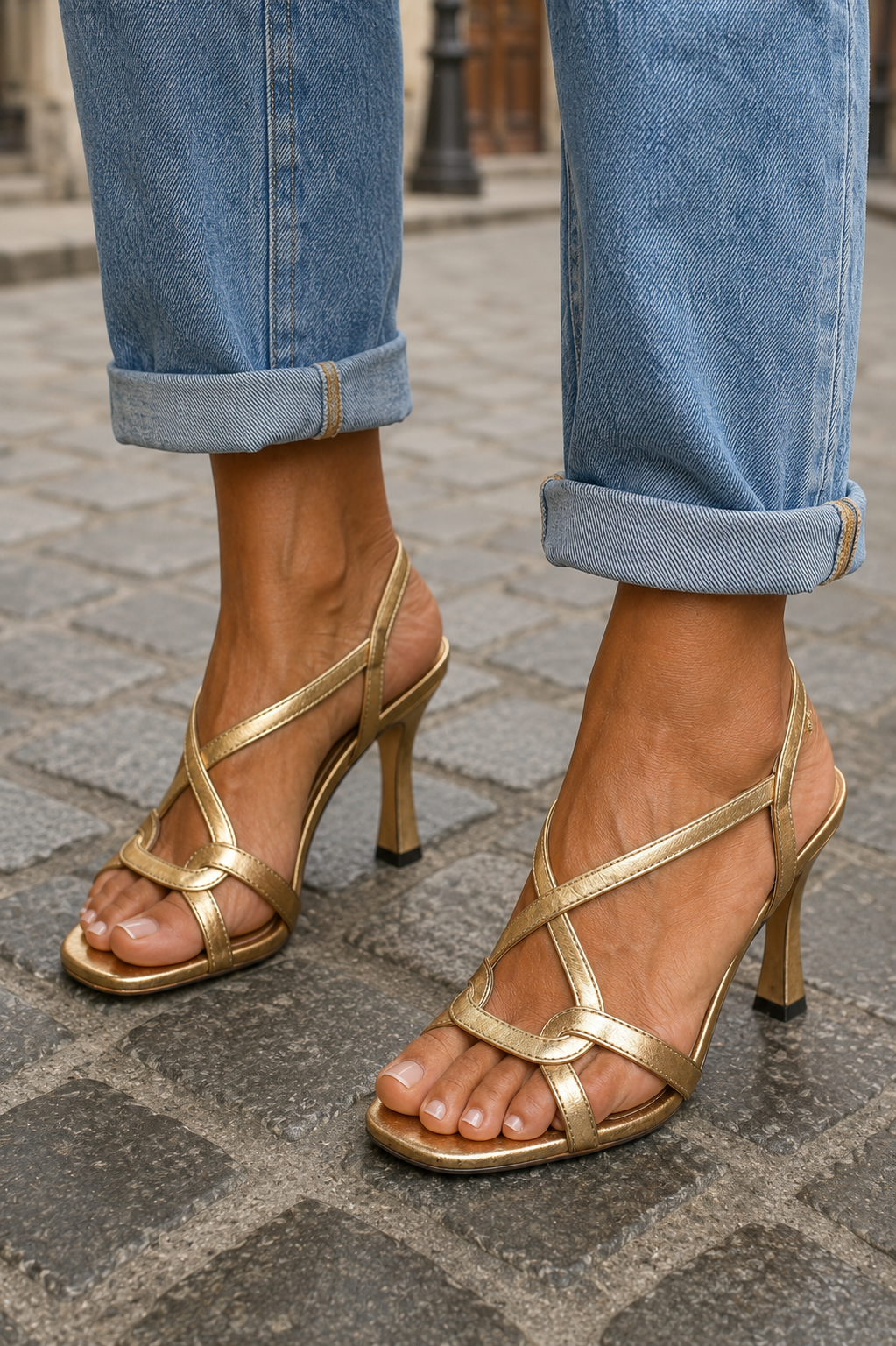 Catrina | Gyldne Sommar Charm Klackar