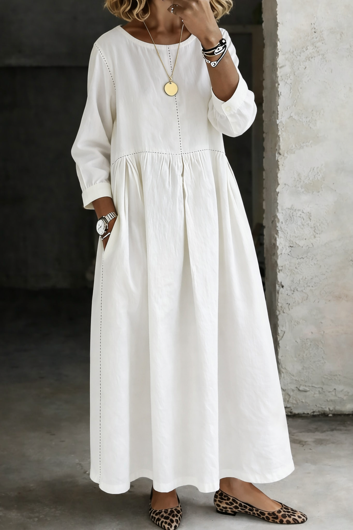 Zenia | Vintage Denim Maxi Klänning
