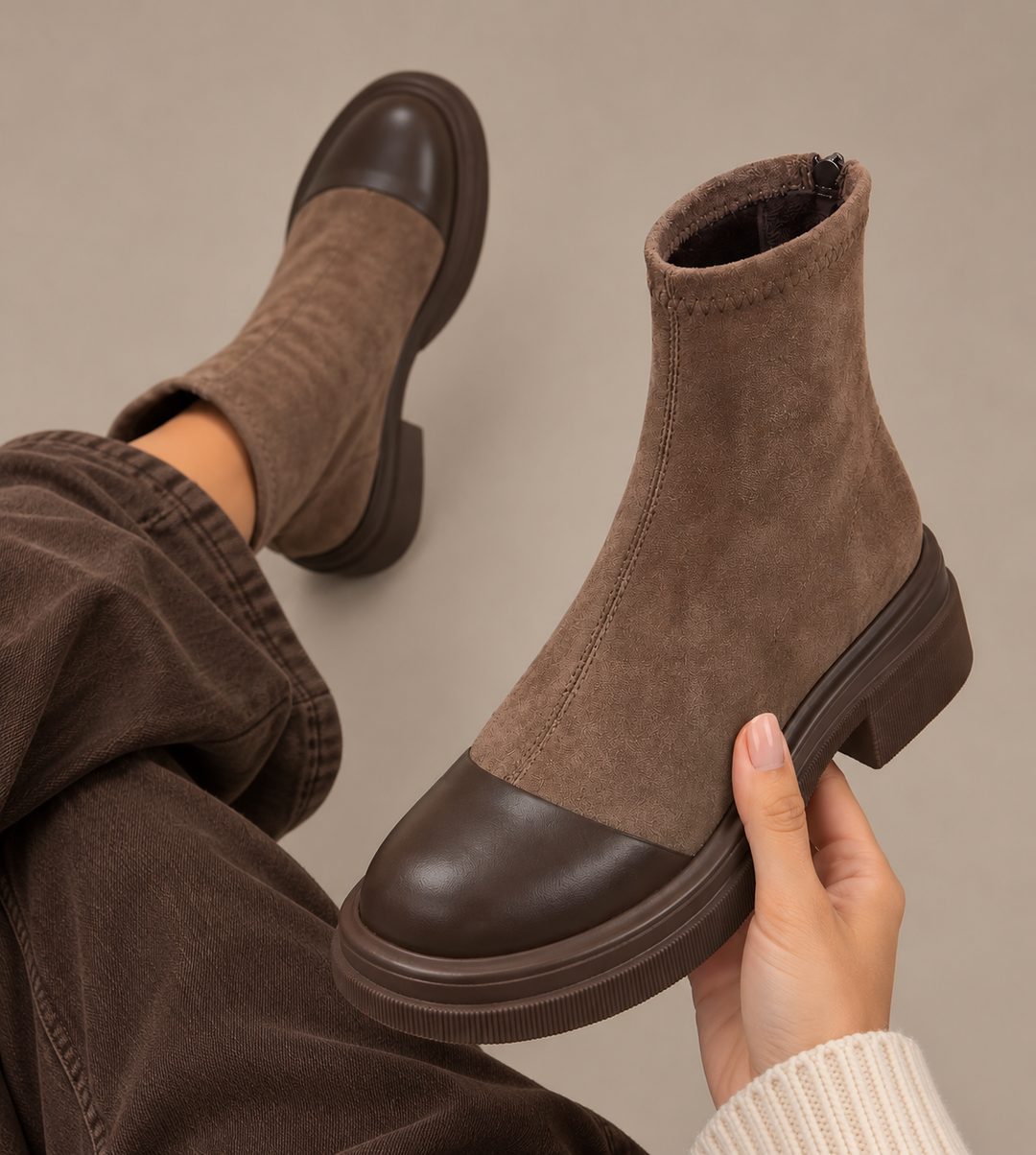 Torun ankelboots i brunt