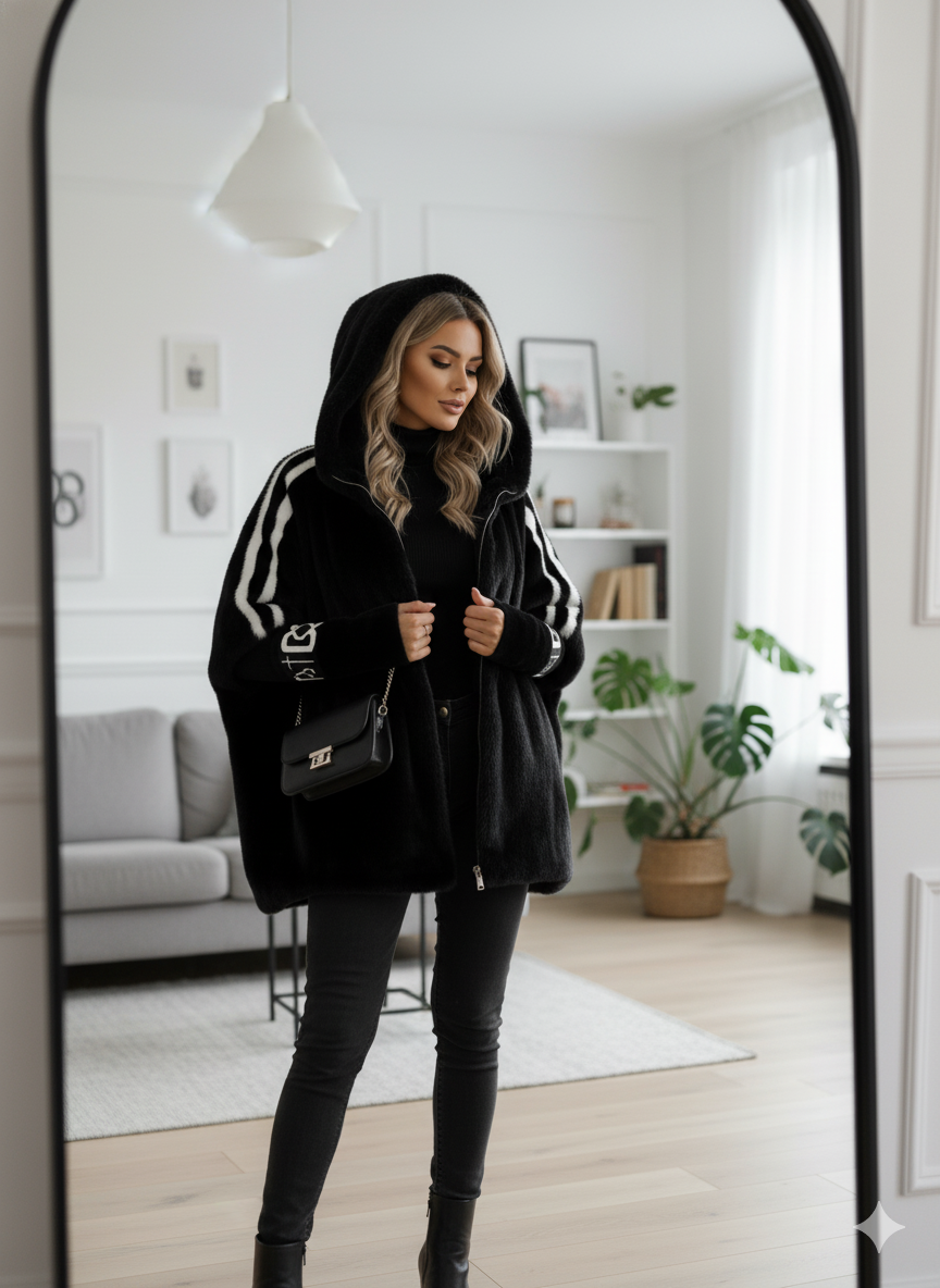 Janette | Elegant vinterpälsmantel