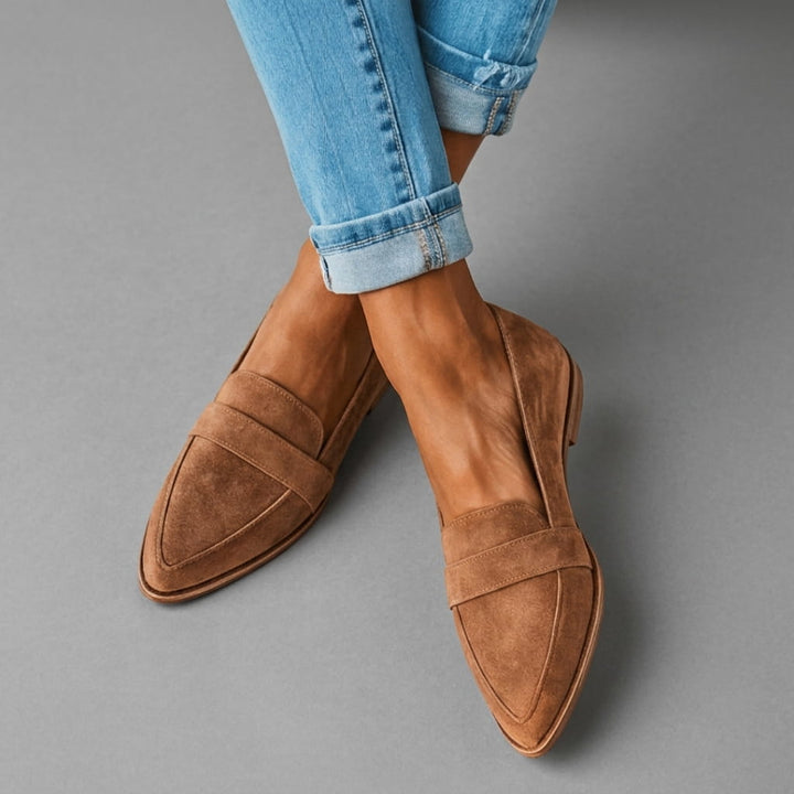 Malin | Bekväma loafers i mjuk mocka
