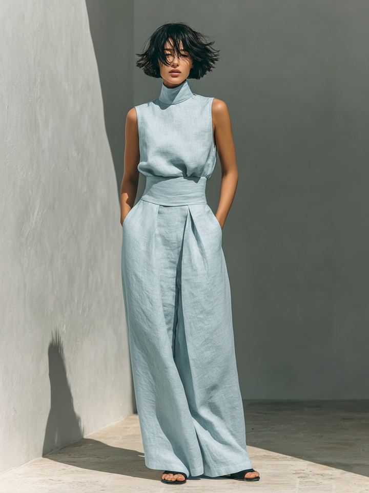 Julia | Komplett set med topp & vida byxor