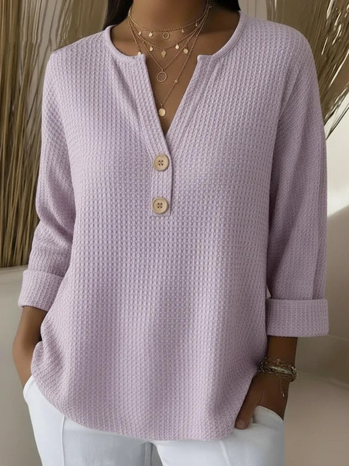 Lucinda | Henley-knapp Topp
