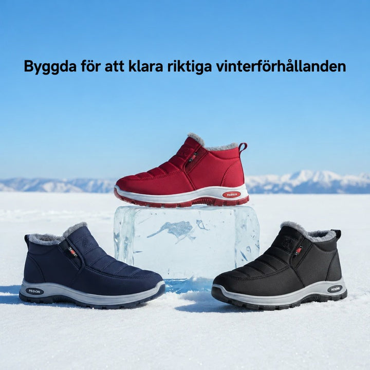 Elvy ankelkängor i flera färger i snö
