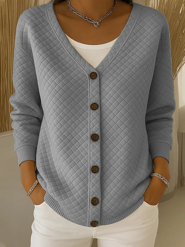 Laverne | Vadderad Knapp-Front Cardigan