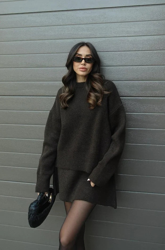 Linnea | Mjuk Stickad Set