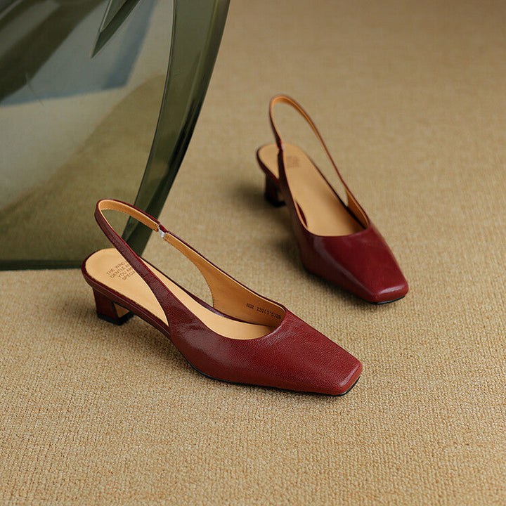 Ersa | Äkta läder Slingbacks