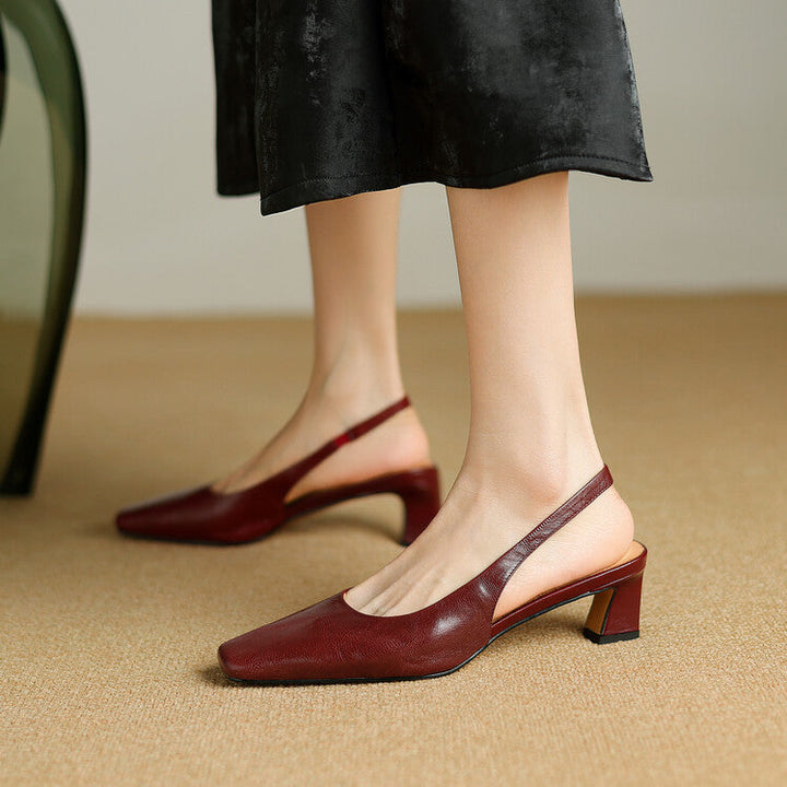 Ersa | Äkta läder Slingbacks