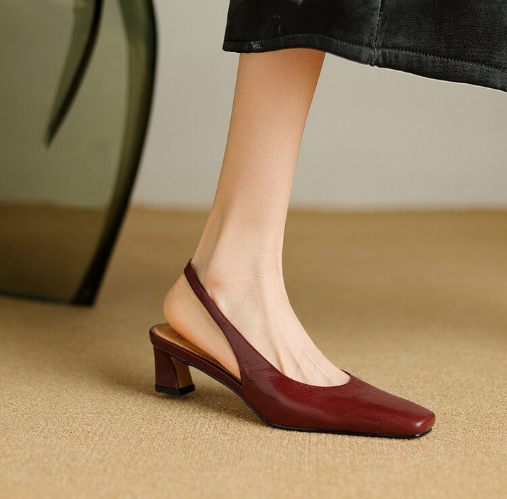 Ersa | Äkta läder Slingbacks