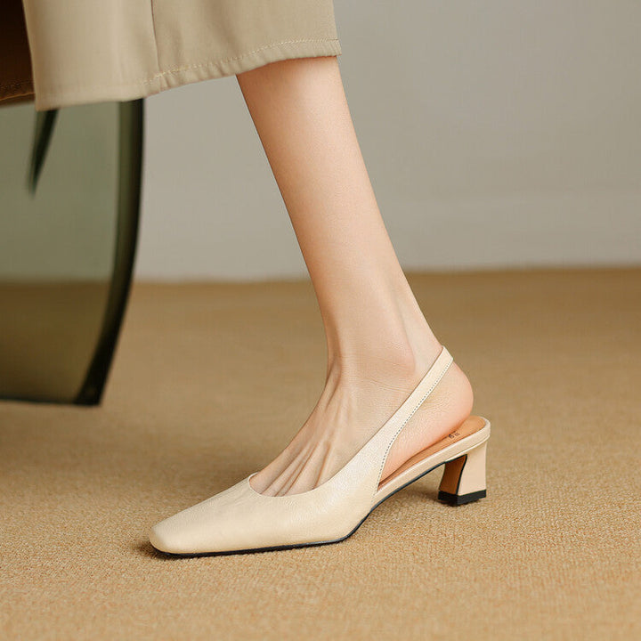 Ersa | Äkta läder Slingbacks