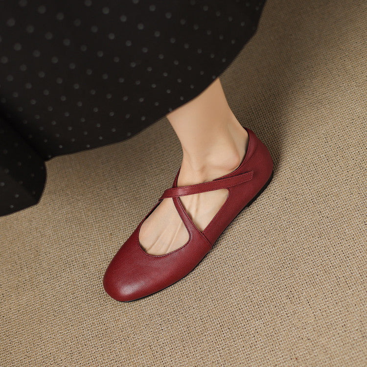 Zeor | Äkta läderballerinas