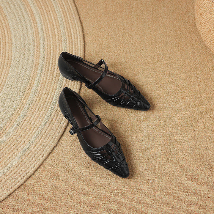 Quenby | Spetsig Lattice-Cut Mary Jane Flat